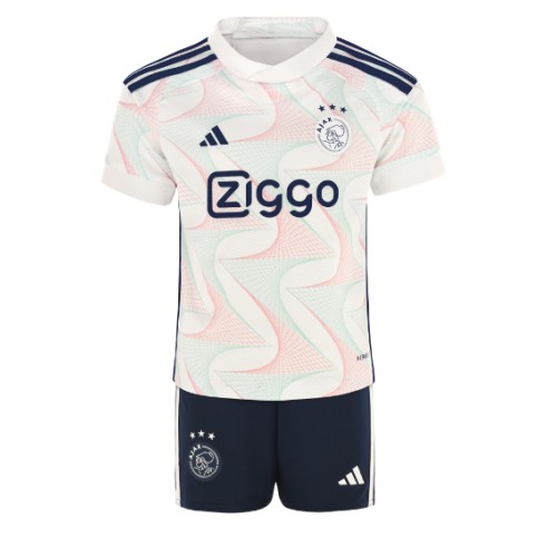 Maillot de foot Ajax Extérieur enfant 2023-24 Manches Courte (+ pantalon court)